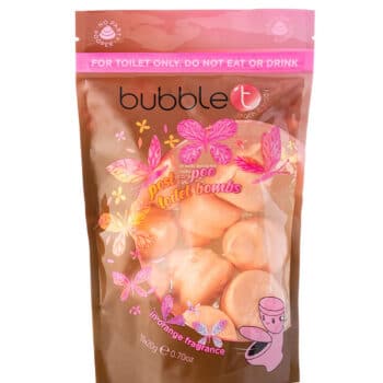 Bubble T Cosmetics Post-Poo Toilet Fizzers Orange Fragrance 10 x 20g